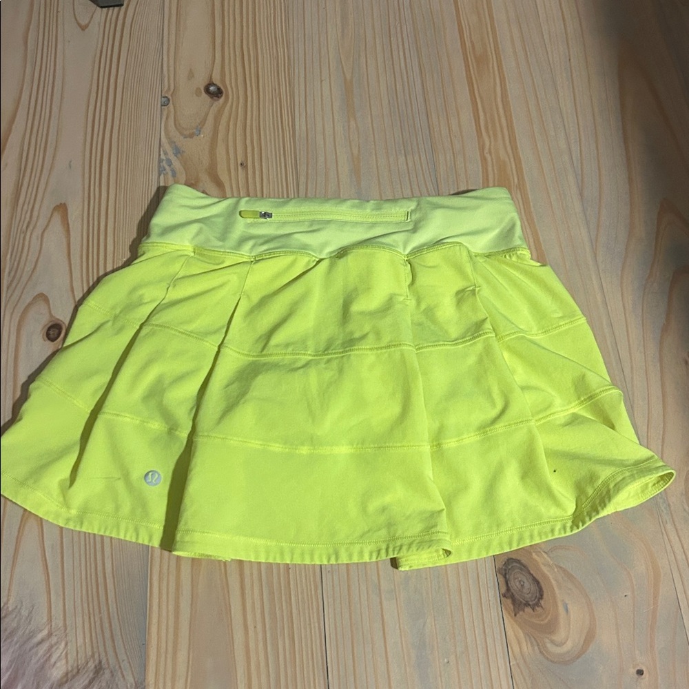 Lululemon Yellow Tennis Skirt